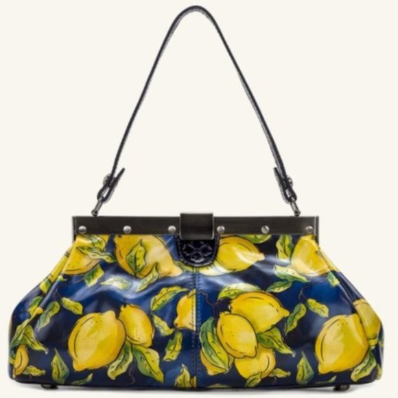 Patricia Nash Handbags - PATRICIA NASH Ferrara Frame Satchel Positano Limon
